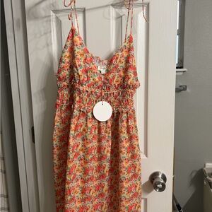 Umgee Yellow Floral Mini Dress